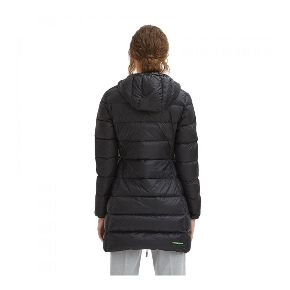 Sleek Nylon Down Jacket with Hood