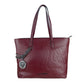 Red Polyethylene Women Shoulder Bag