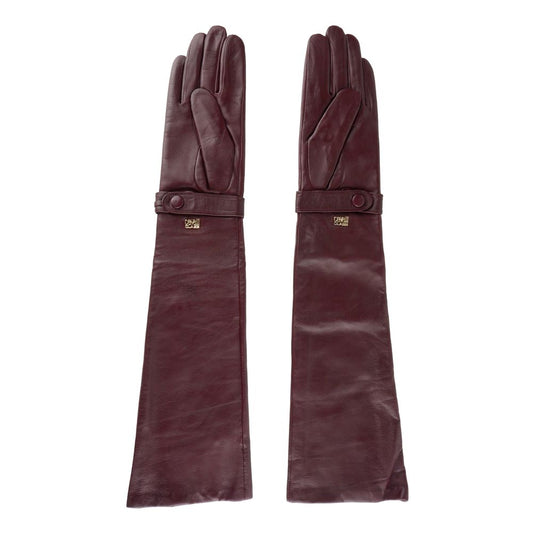 Red Lambskin Women Glove