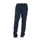 Elegant Blue Winter Trousers