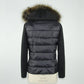 Black Polyester Women Jacket