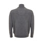 Elegant Gray Wool Sweater for Men