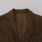 Green Single Breasted Men Coat Blazer Jacket