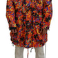 Multicolor Long Hooded Cargo Pocket Coat Jacket