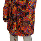 Multicolor Long Hooded Cargo Pocket Coat Jacket