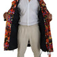 Multicolor Long Hooded Cargo Pocket Coat Jacket