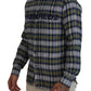 Multicolor Checkered Casual Men Long Sleeves Shirt