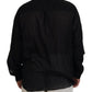 Black Cotton Collared Long Sleeves Formal Shirt