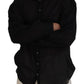 Black Cotton Collared Long Sleeves Formal Shirt