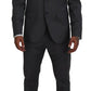 Gray Wool Single Breasted 2 Piece CIPRO Suit