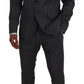 Gray Wool Single Breasted 2 Piece CIPRO Suit