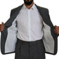 Gray Wool Single Breasted 2 Piece CIPRO Suit