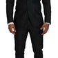 Black Cotton Single Breasted 2 Piece MIAMI Suit