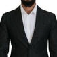 Black Cotton Single Breasted 2 Piece MIAMI Suit