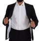 Black Wool Single Breasted 2 Piece LONDON Suit