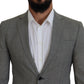 Gray Wool Single Breasted 2 Piece PARIS Suit