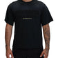 Black Cotton Short Sleeves Crewneck T-shirt