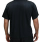 Black Cotton Short Sleeves Crewneck T-shirt