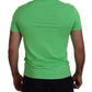 Green Modal Short Sleeves Crewneck T-shirt