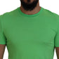 Green Modal Short Sleeves Crewneck T-shirt