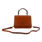 Orange Leather Top Handle and Shoulder Bag