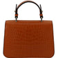 Orange Leather Top Handle and Shoulder Bag