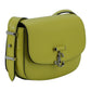 Lime Yellow Leather Small Shoulder Bag