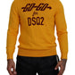 Orange Wool Long Sleeves Men Pullover Sweater