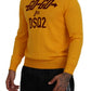 Orange Wool Long Sleeves Men Pullover Sweater