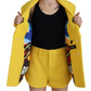 Yellow Peak Double Breasted Suit Blazer Short Set