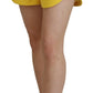 Yellow Peak Double Breasted Suit Blazer Short Set