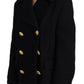 Black Double Breasted Coat Blazer Jacket