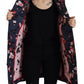 Multicolor Printed Women Long Coat Blazer Jacket