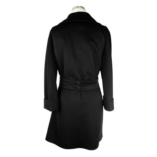 Black Wool Women Coat