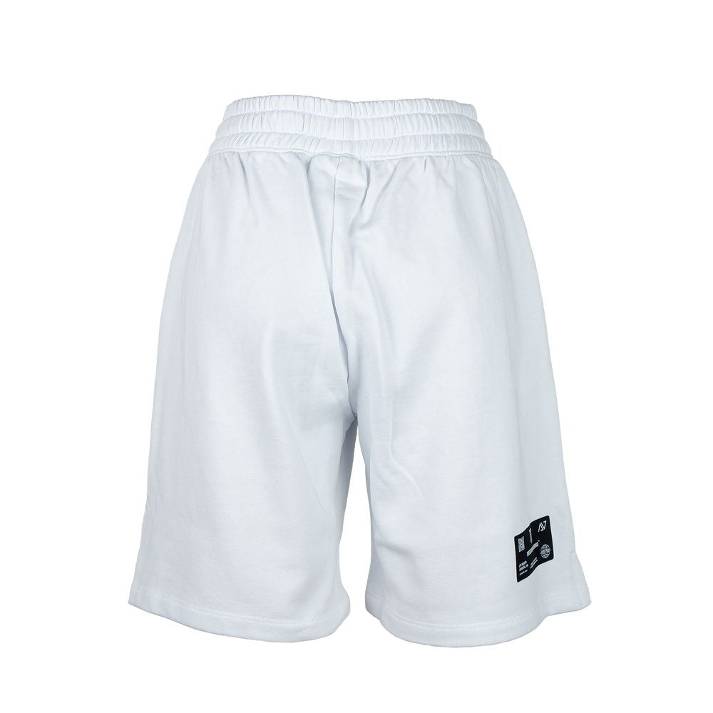 White Cotton Women Short