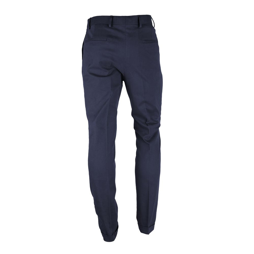 Elegant Wool Blend Milano Men's Trousers