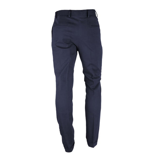 Elegant Wool Blend Milano Men's Trousers