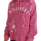 Pink Logo Print Cotton Hoodie Sweatshirt Sweater