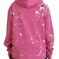 Pink Logo Print Cotton Hoodie Sweatshirt Sweater