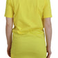 Yellow CottonShiny Icon Renny Dress Crewneck T-shirt