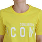 Yellow CottonShiny Icon Renny Dress Crewneck T-shirt