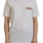 White Logo Patch Crewneck Short Sleeve Tee T-shirt