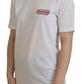 White Logo Patch Crewneck Short Sleeve Tee T-shirt