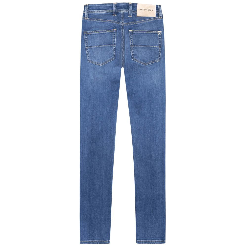 Light Blue Cotton Men Jeans