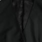 Black Wool Waistcoat Dress Formal Vest