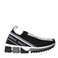 Black White Slip On Sorrento Sneakers Shoes