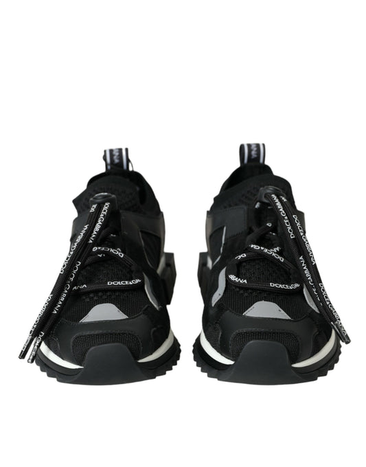 Black Mesh Sorrento Trekking Sneakers Shoes