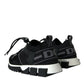 Black Mesh Sorrento Trekking Sneakers Shoes