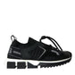 Black Mesh Sorrento Trekking Sneakers Shoes