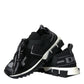 Black Mesh Sorrento Trekking Sneakers Shoes